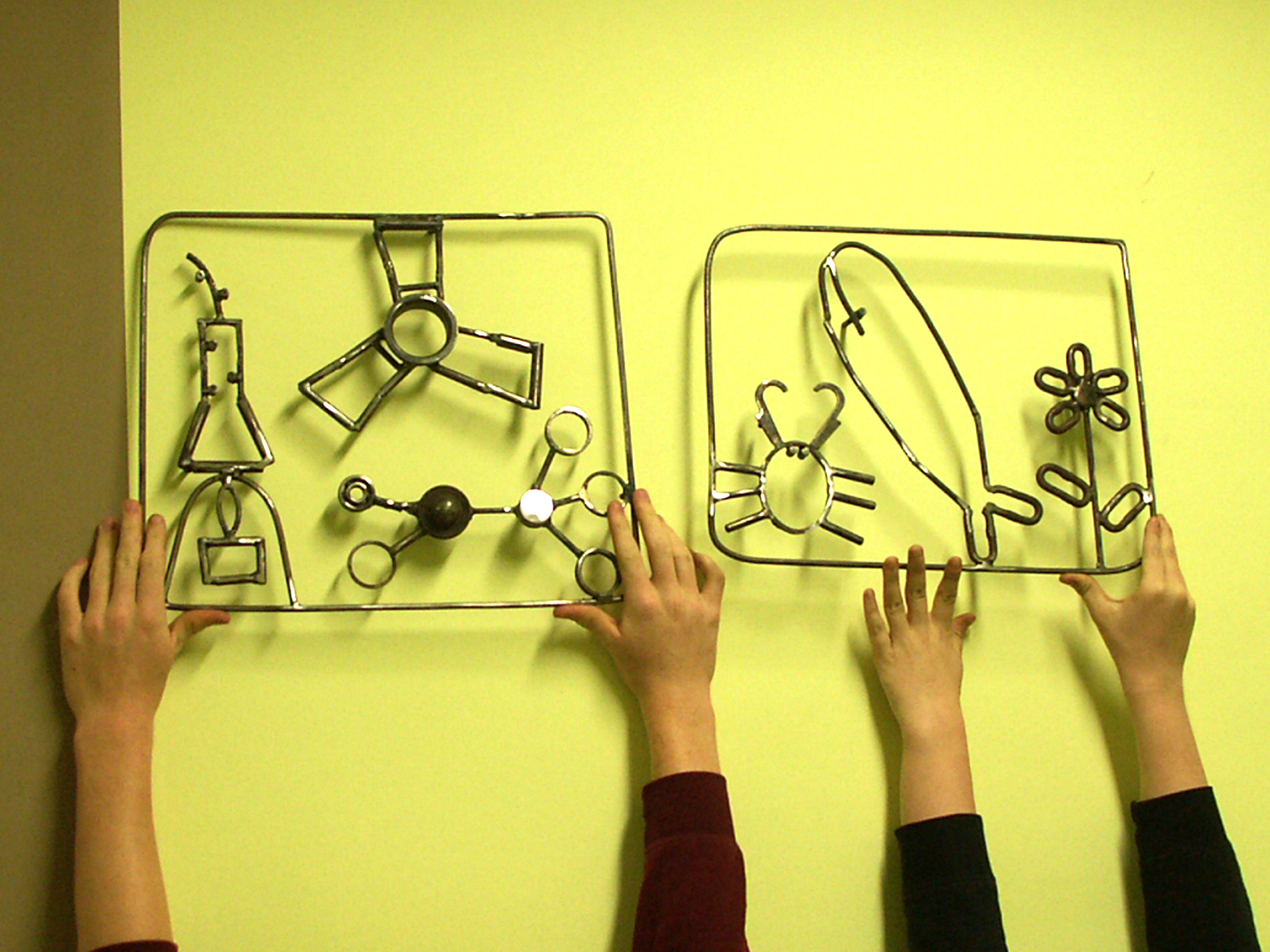 Schulprojekt Piktogramme, Carl-Diercke-Oberschule Kyritz, Schüler gestalten Piktogramme für Fachräume